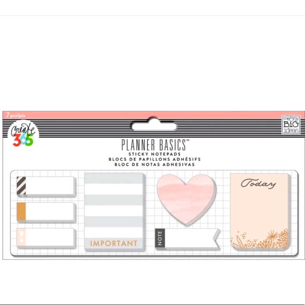 The Happy Planner - Rose Gold Sticky Notes.